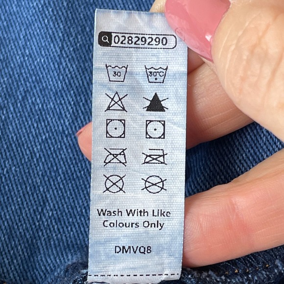 Halara Flex High Waisted Crossover flare leg jeans LP Blue Stretch Style DMVQ8 - Picture 4 of 9